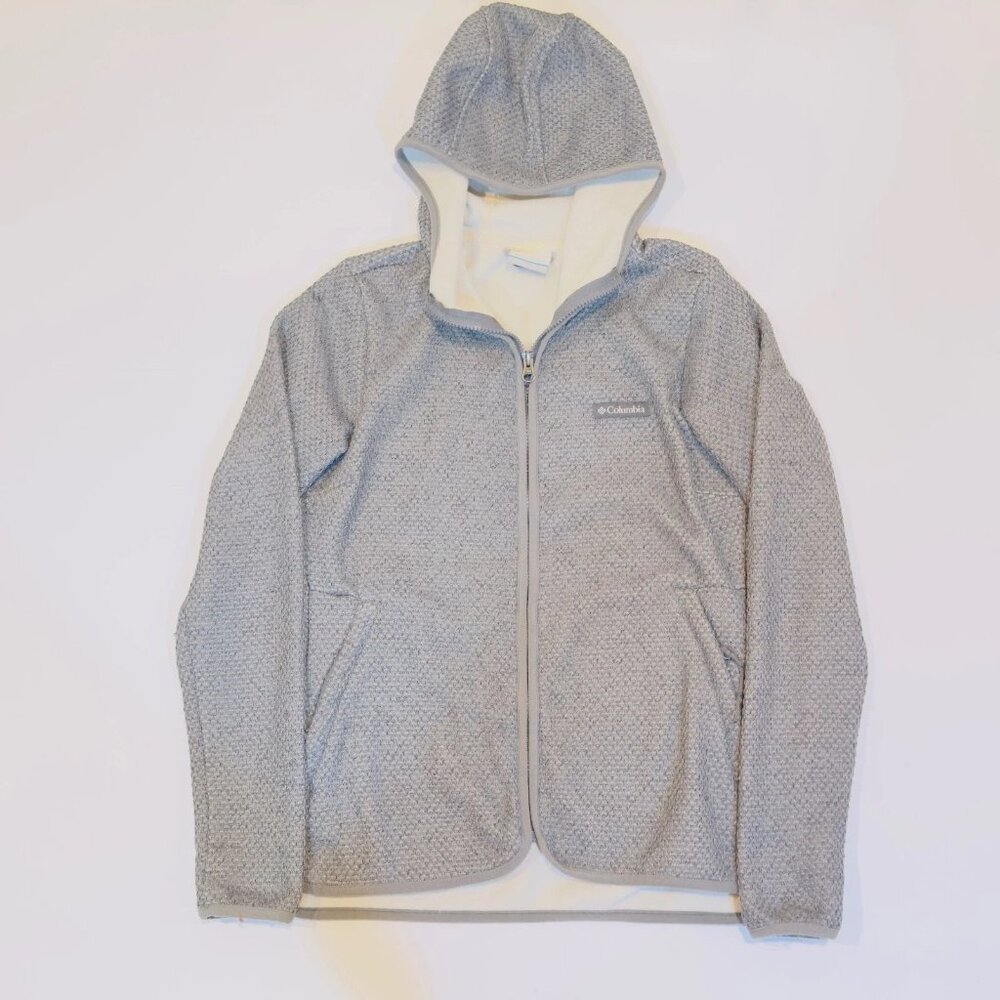 Columbia Men’s Hoodie Size S Gray Full Zip Jacket Fleece Outdoor Casual